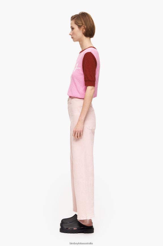 Clothing 4062VZ446 Pink Bimba Y Lola Culotte - High Rise Jeans