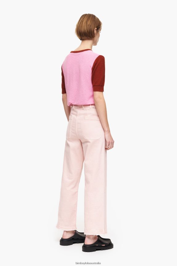 Clothing 4062VZ446 Pink Bimba Y Lola Culotte - High Rise Jeans