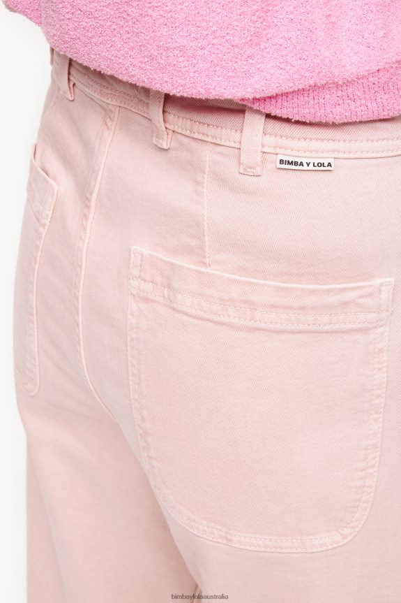 Clothing 4062VZ446 Pink Bimba Y Lola Culotte - High Rise Jeans