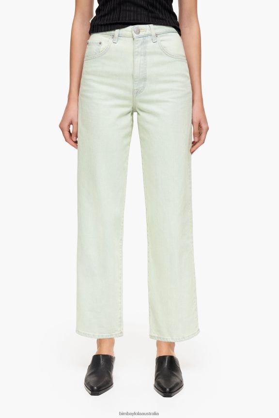 Clothing 4062VZ449 Mint Bimba Y Lola Straight Cropped - Straight Jeans