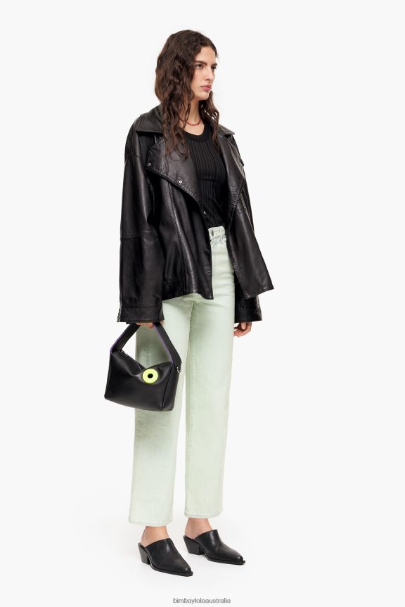 Clothing 4062VZ449 Mint Bimba Y Lola Straight Cropped - Straight Jeans