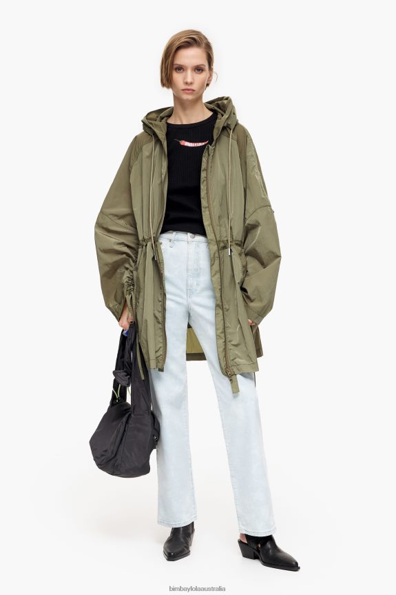 Clothing 4062VZ451 Blue Bimba Y Lola Straight Cropped - Camouflage Panda Print Straight Jeans
