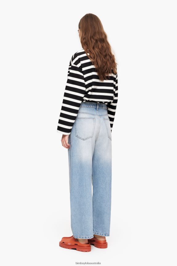 Clothing 4062VZ515 Light Blue Bimba Y Lola Barrel - Straight Jeans