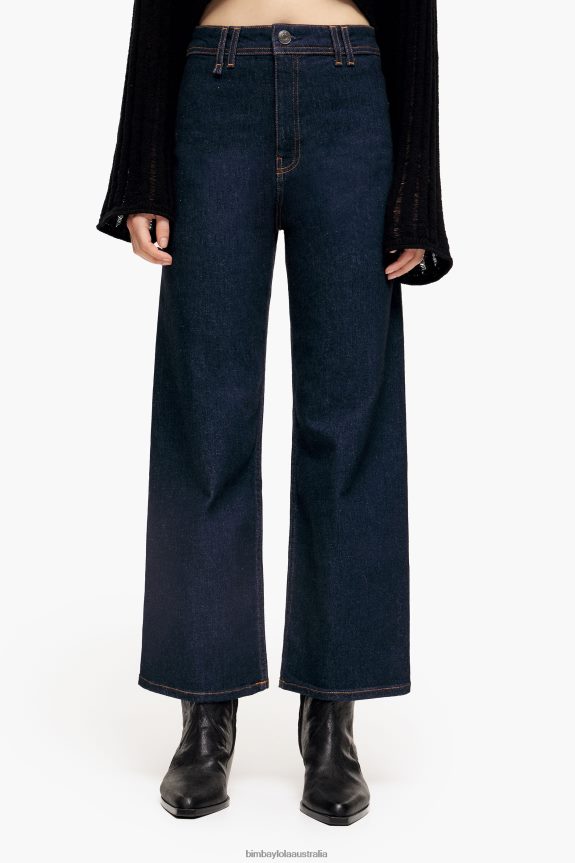 Clothing 4062VZ524 Dark Blue Bimba Y Lola Culotte - High Rise Jeans