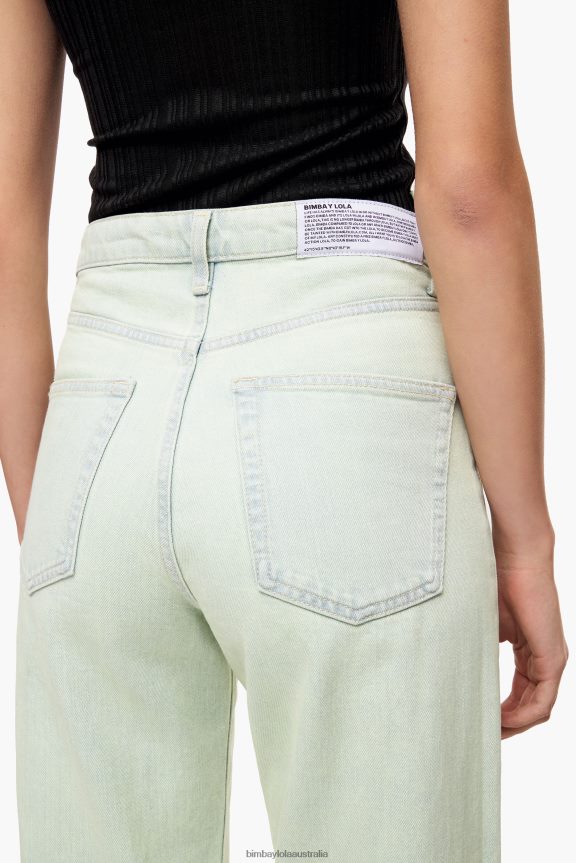 Clothing 4062VZ536 Mint Bimba Y Lola Straight Cropped - Straight Jeans