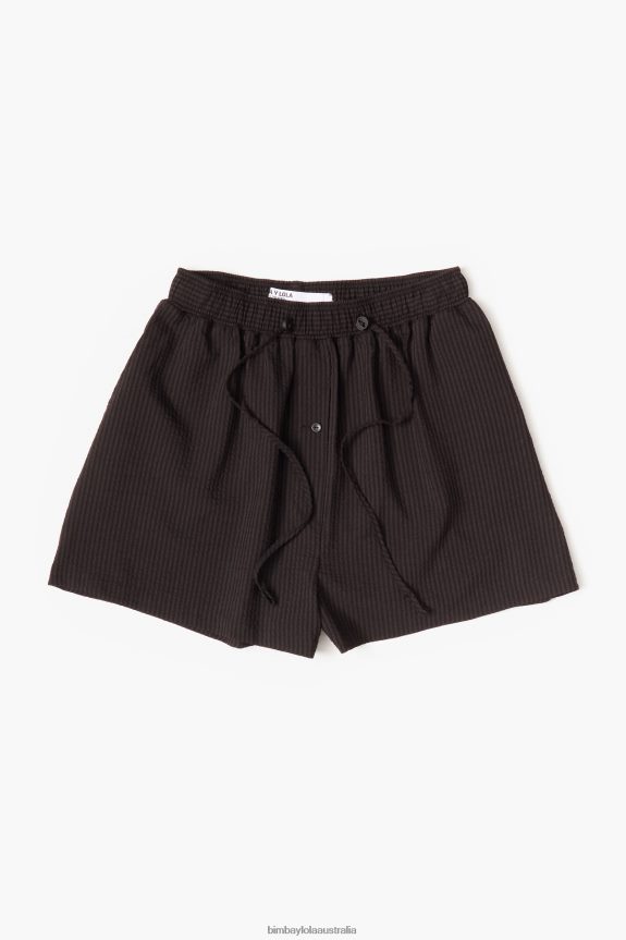Clothing 4062VZ400 Black Bimba Y Lola Cotton Bermuda Shorts