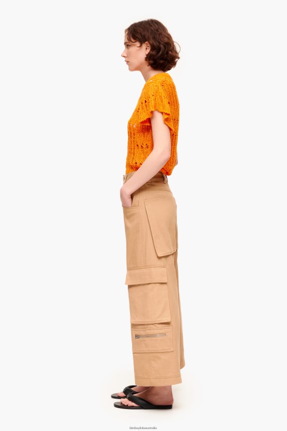 Clothing 4062VZ397 Camel Bimba Y Lola Cargo Trousers