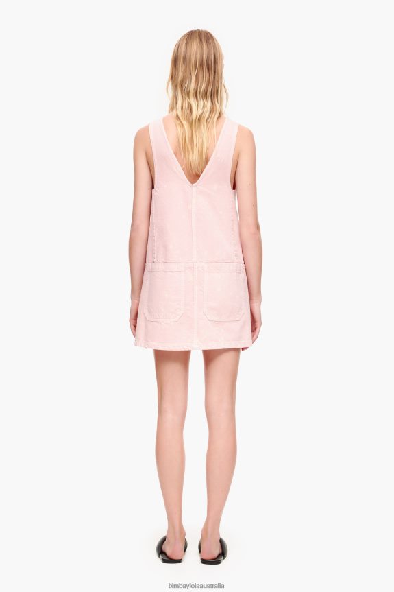 Clothing 4062VZ192 Pink Bimba Y Lola Light Short Denim Dress