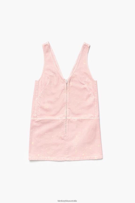 Clothing 4062VZ192 Pink Bimba Y Lola Light Short Denim Dress