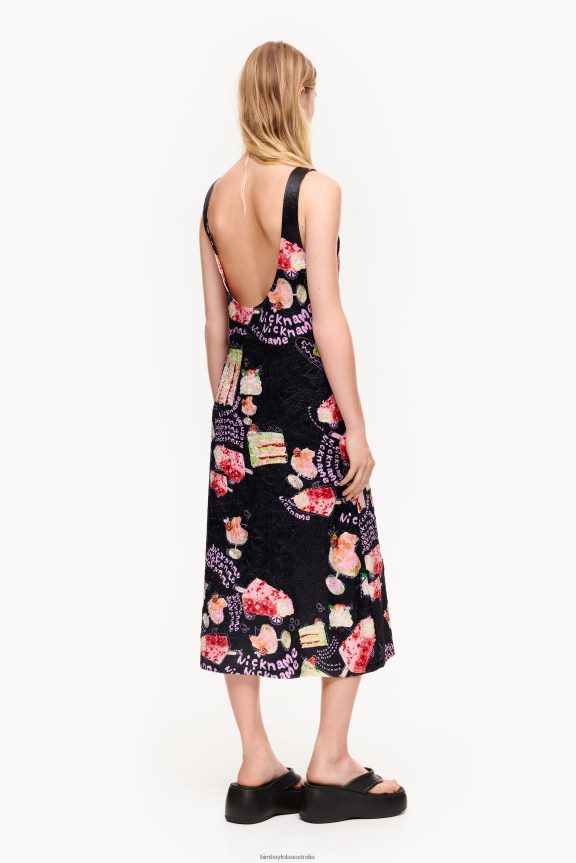 Clothing 4062VZ200 Nickname Photo Bimba Y Lola Textured Print Dress