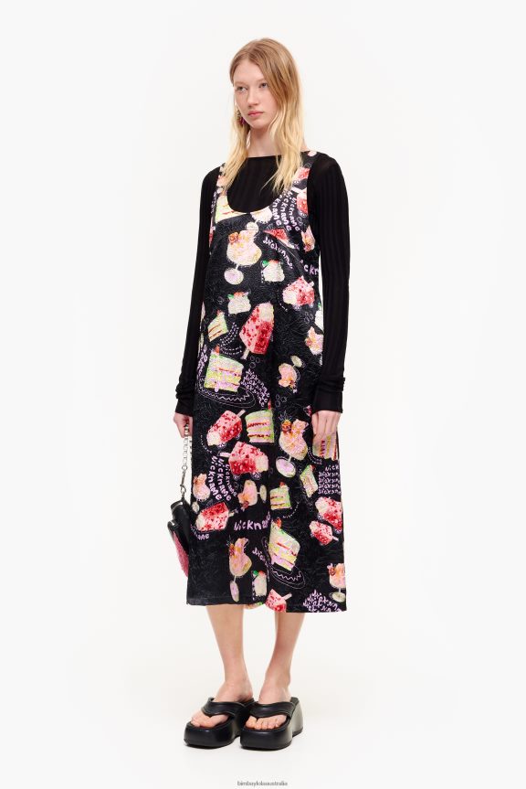 Clothing 4062VZ200 Nickname Photo Bimba Y Lola Textured Print Dress