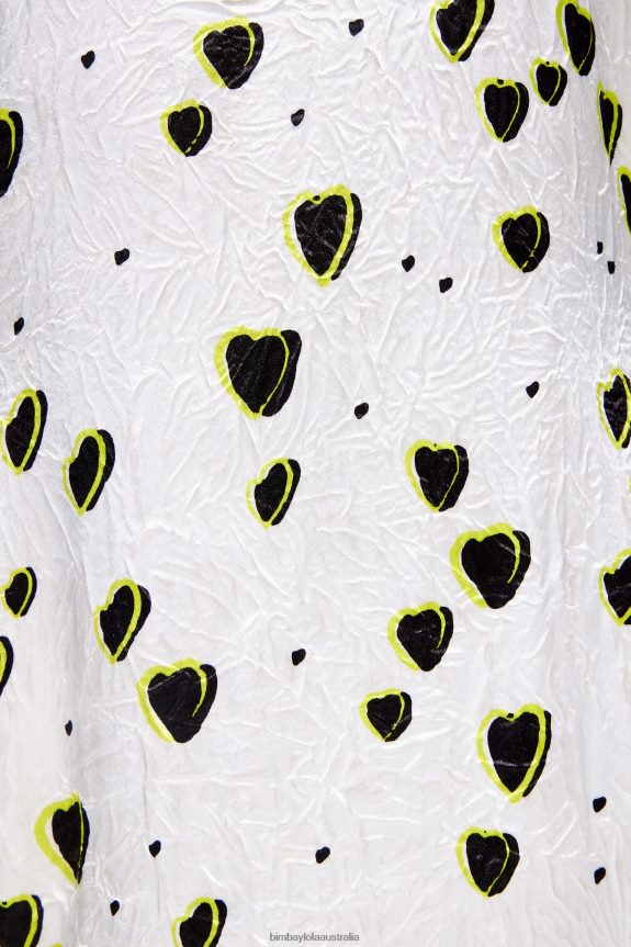 Clothing 4062VZ203 Hearts Bimba Y Lola Small Print Fluid Midi Dress