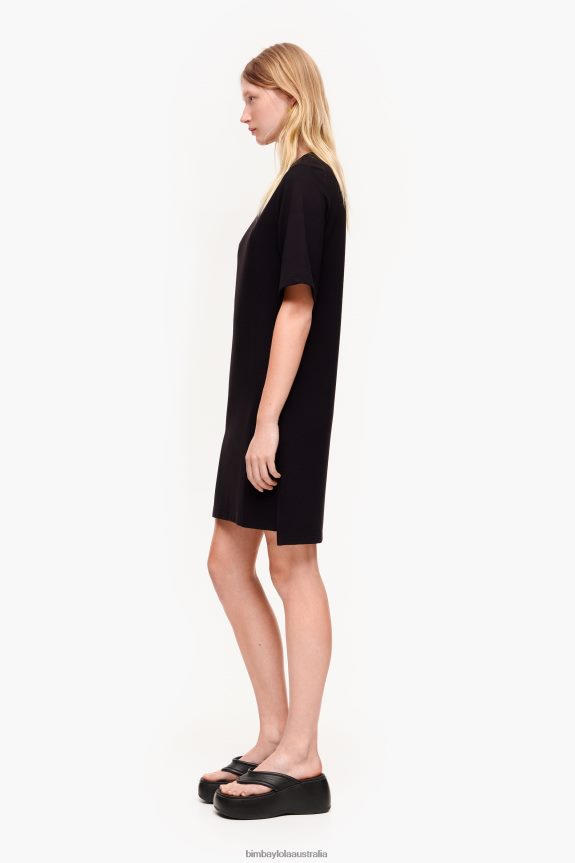 Clothing 4062VZ206 Black Bimba Y Lola Ponte Di Roma Dress