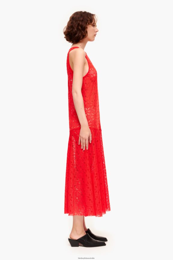 Clothing 4062VZ207 Coral Bimba Y Lola Openwork Maxi Dress