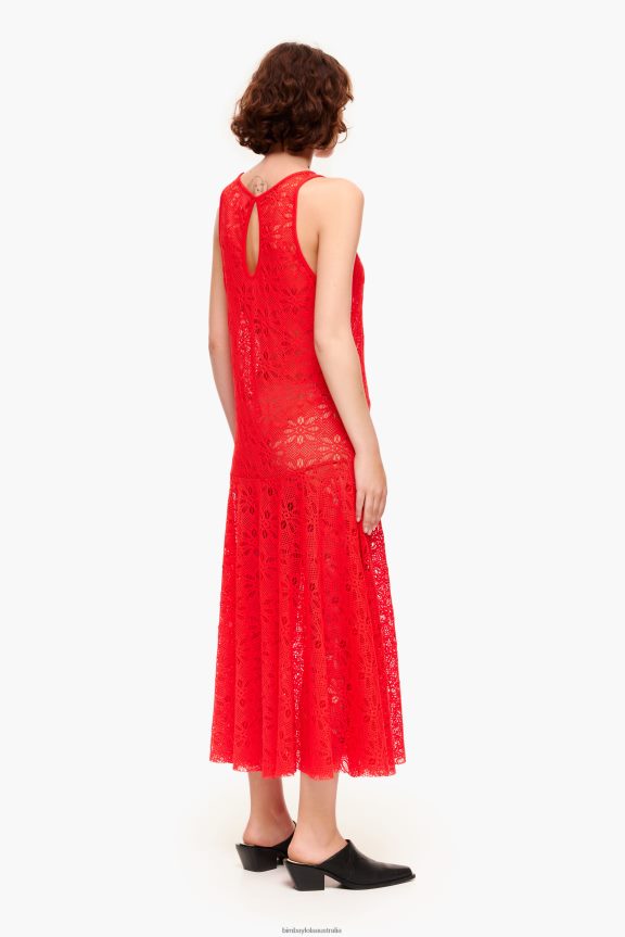 Clothing 4062VZ207 Coral Bimba Y Lola Openwork Maxi Dress