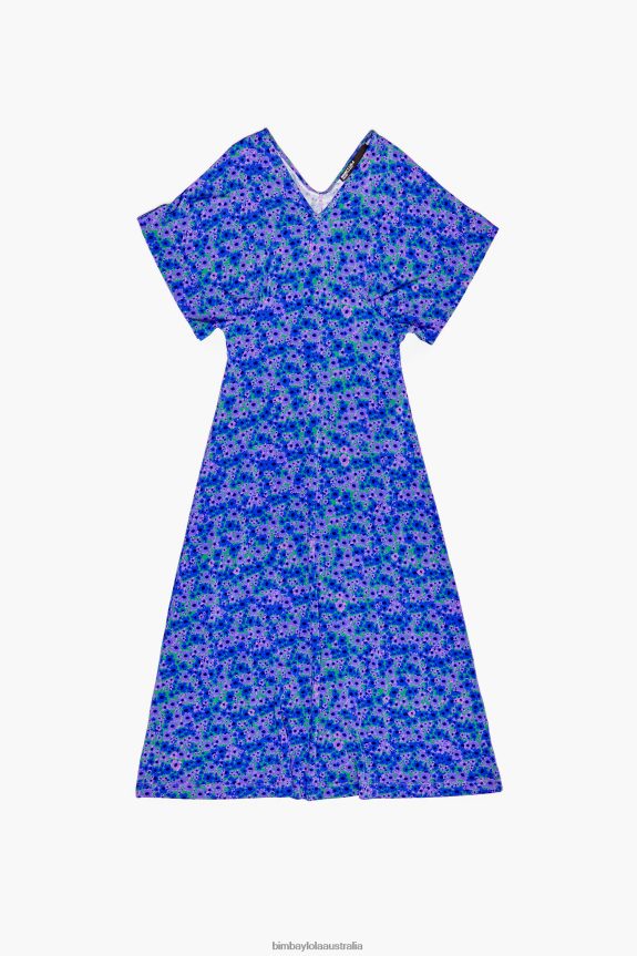 Clothing 4062VZ209 Flowers Bimba Y Lola Full Print Midi Dress