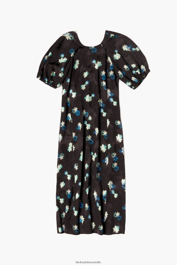 Clothing 4062VZ233 Spray Bimba Y Lola Flowers Print Fluid Dress