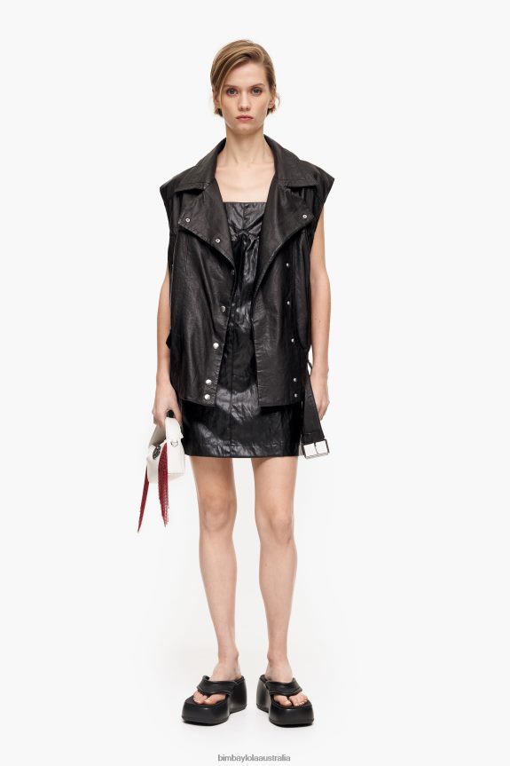 Clothing 4062VZ241 Black Bimba Y Lola A-Line Mini Dress