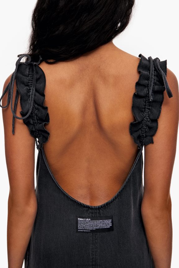 Clothing 4062VZ542 Black Bimba Y Lola Denim A-Line Dress