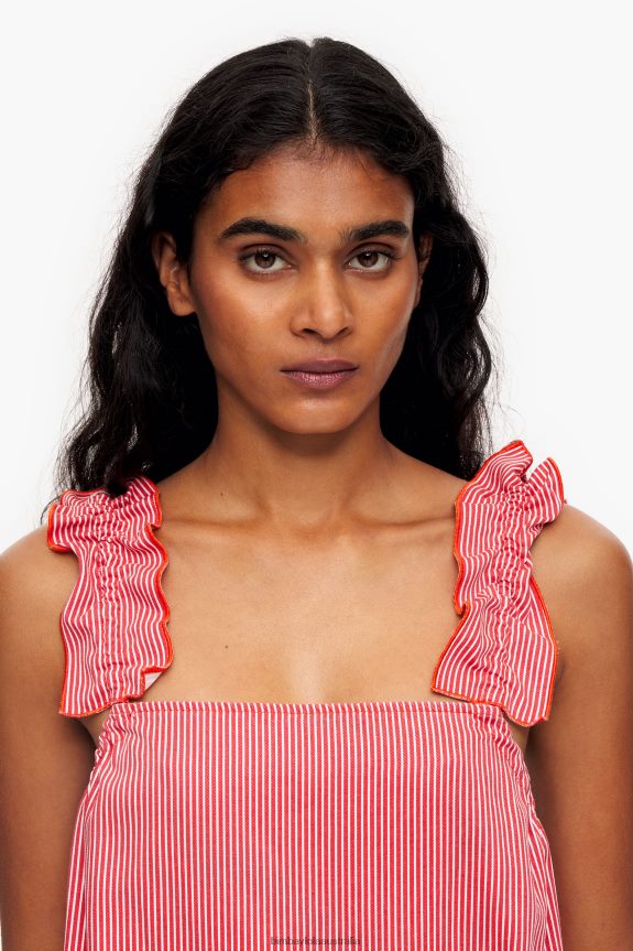 Clothing 4062VZ543 Red Bimba Y Lola Denim A-Line Dress