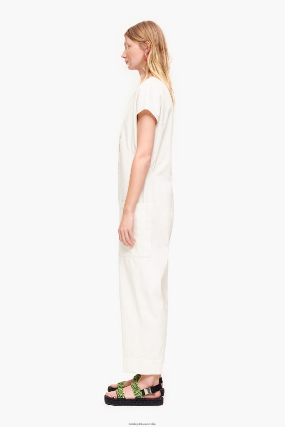 Clothing 4062VZ194 Ivory Bimba Y Lola Denim Long Jumpsuit