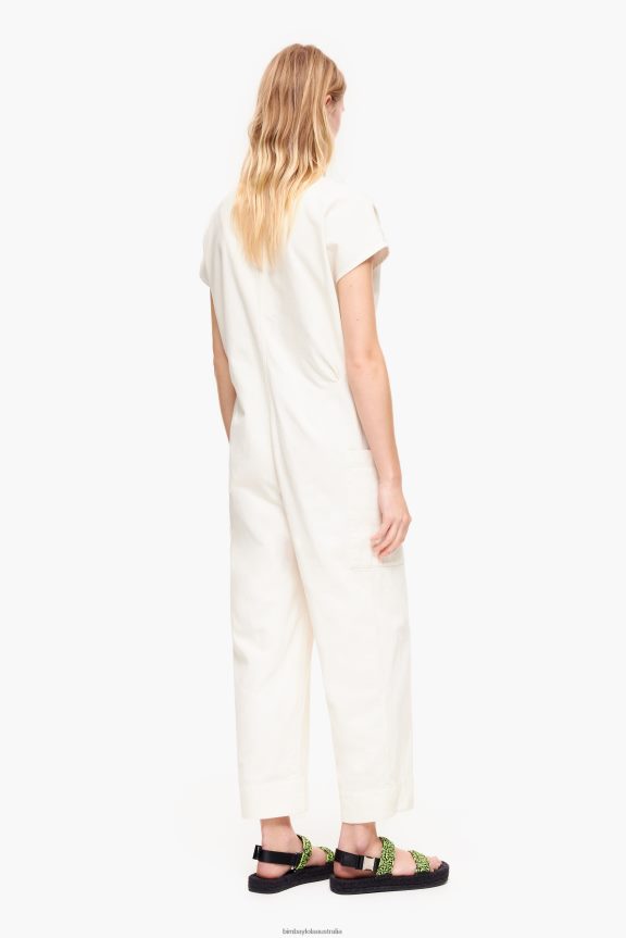 Clothing 4062VZ194 Ivory Bimba Y Lola Denim Long Jumpsuit