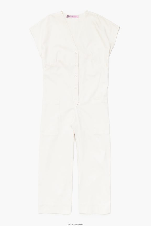 Clothing 4062VZ194 Ivory Bimba Y Lola Denim Long Jumpsuit
