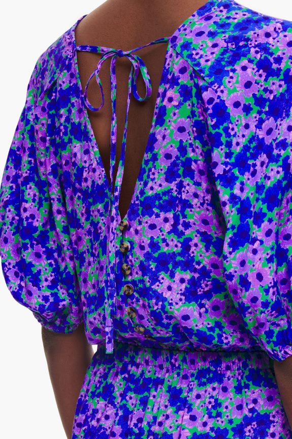 Clothing 4062VZ210 Flowers Bimba Y Lola Full Print Jumpsuit