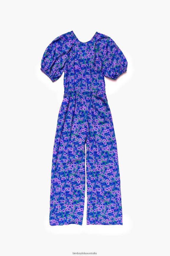 Clothing 4062VZ210 Flowers Bimba Y Lola Full Print Jumpsuit