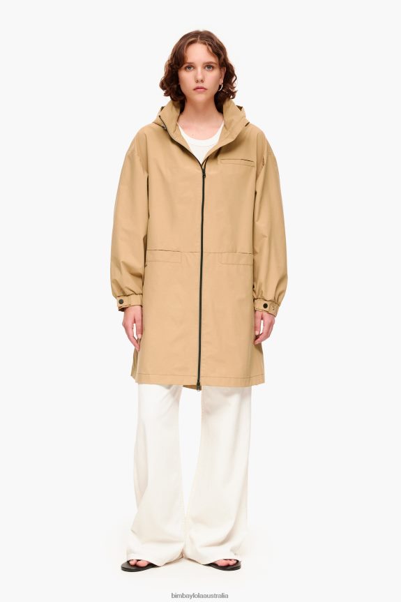 Clothing 4062VZ483 Camel Bimba Y Lola A-Line Trench