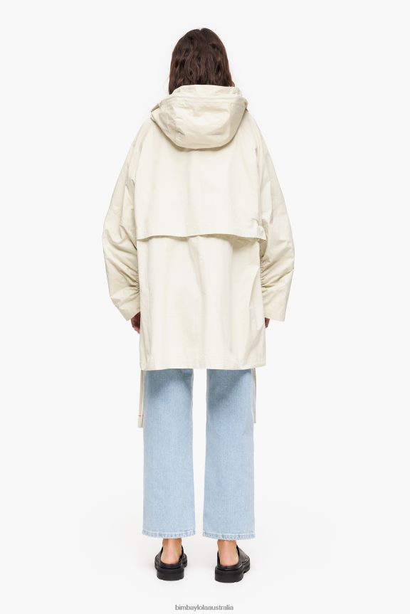 Clothing 4062VZ486 Washed Green Bimba Y Lola Oversize Trench