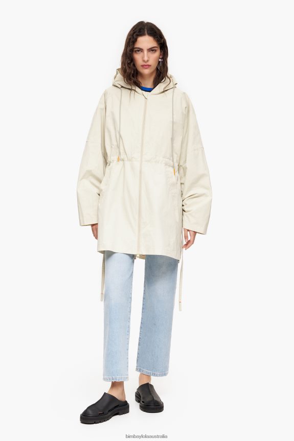 Clothing 4062VZ486 Washed Green Bimba Y Lola Oversize Trench