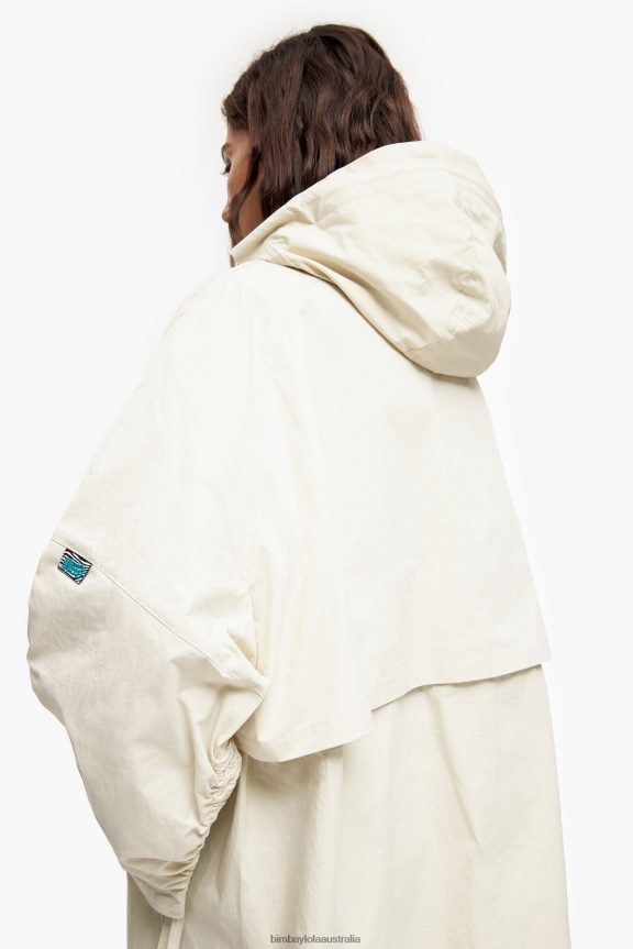 Clothing 4062VZ486 Washed Green Bimba Y Lola Oversize Trench