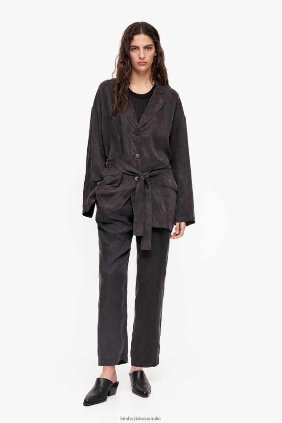 Clothing 4062VZ491 Washed Black Bimba Y Lola Oversize Blazer