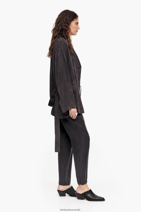 Clothing 4062VZ491 Washed Black Bimba Y Lola Oversize Blazer