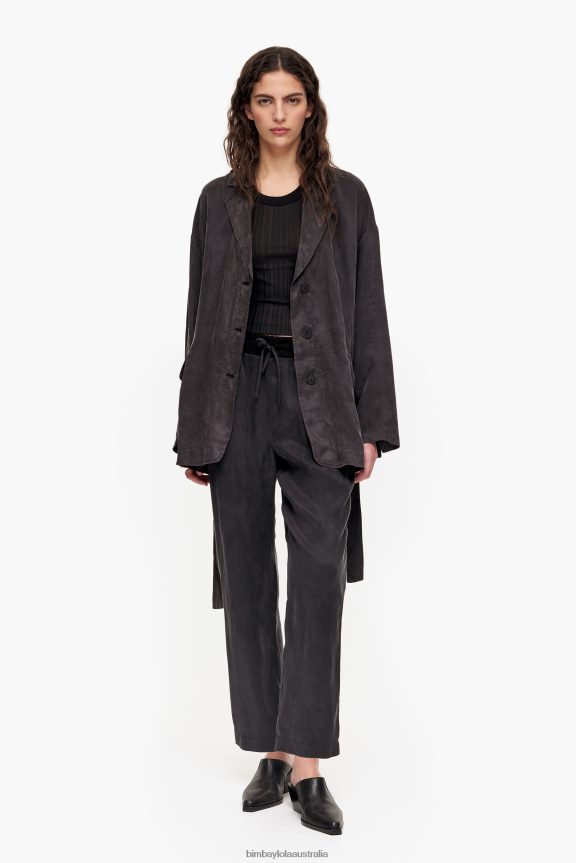 Clothing 4062VZ491 Washed Black Bimba Y Lola Oversize Blazer