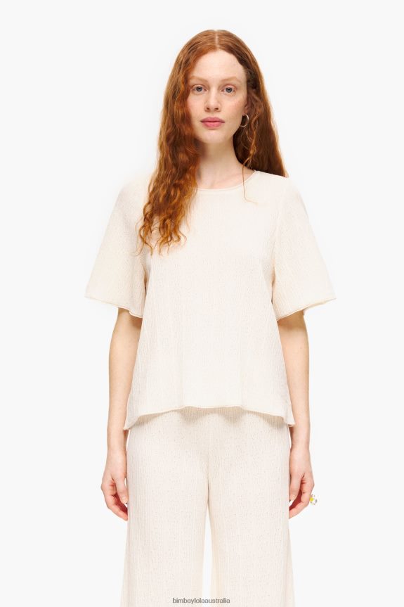 Clothing 4062VZ357 Ecru Bimba Y Lola Knit Sweater