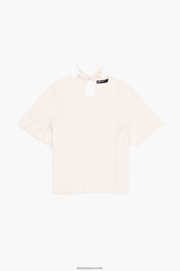 Clothing 4062VZ357 Ecru Bimba Y Lola Knit Sweater