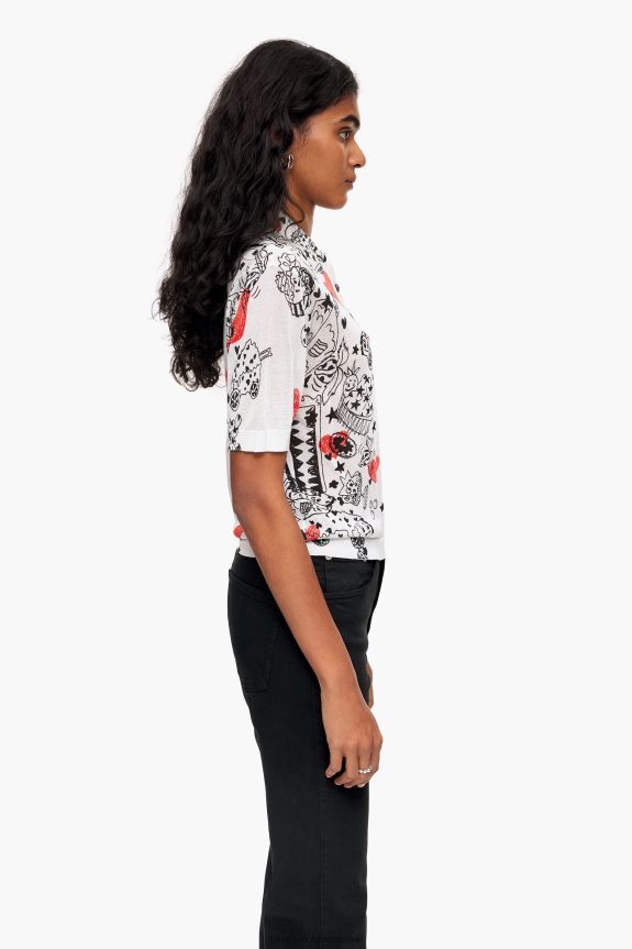 Clothing 4062VZ374 Nickname Bimba Y Lola Fitted Heart Polo Shirt