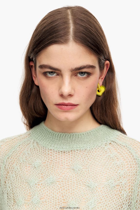Clothing 4062VZ381 Mint Bimba Y Lola Mohair Open-Knit Sweater