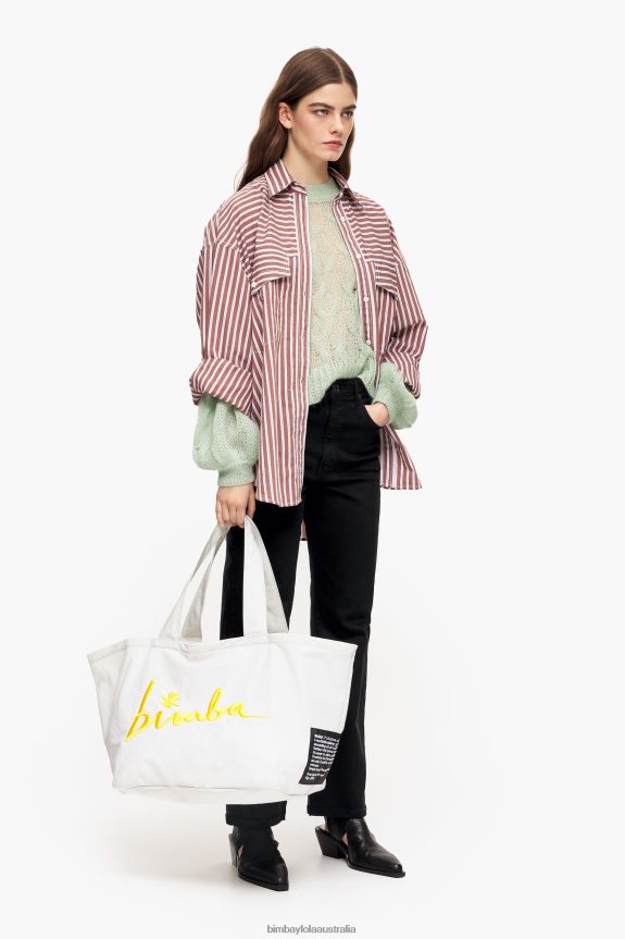 Clothing 4062VZ381 Mint Bimba Y Lola Mohair Open-Knit Sweater
