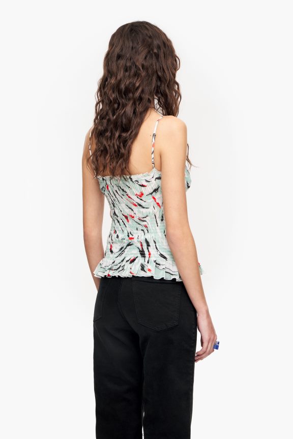 Clothing 4062VZ350 Mint Bimba Y Lola Butterfly Wing Print Top