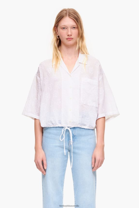 Clothing 4062VZ324 Floral Bimba Y Lola Short Jacquard Blouse
