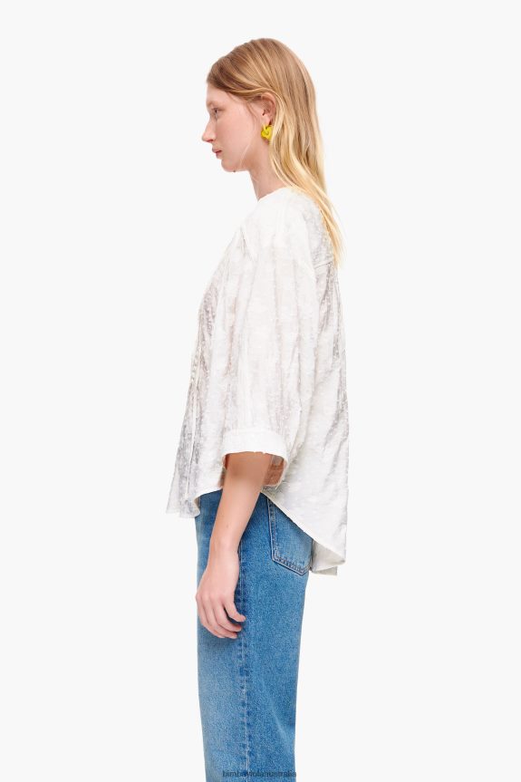 Clothing 4062VZ325 Floral Bimba Y Lola Short Jacquard Blouse