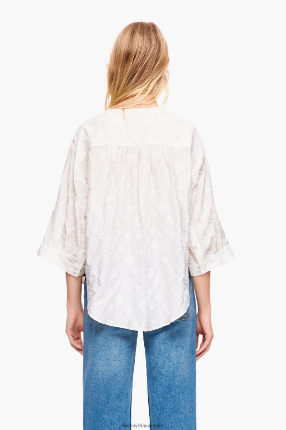 Clothing 4062VZ325 Floral Bimba Y Lola Short Jacquard Blouse