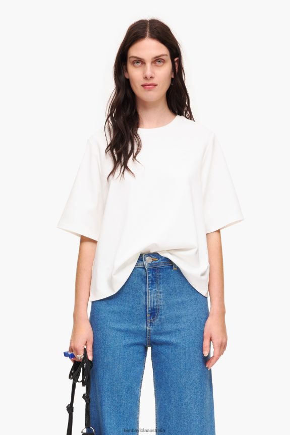 Clothing 4062VZ257 Ivory Bimba Y Lola Ponte Di Roma Short T-Shirt