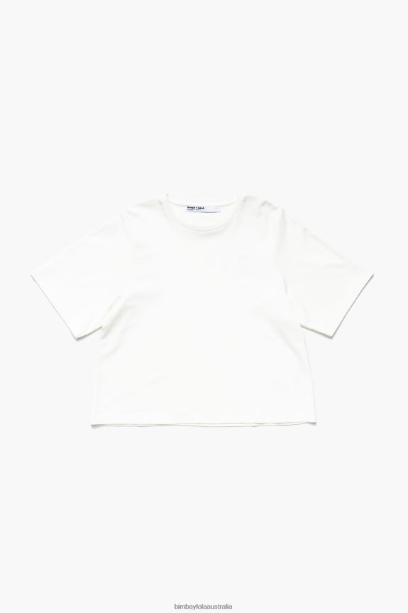 Clothing 4062VZ257 Ivory Bimba Y Lola Ponte Di Roma Short T-Shirt