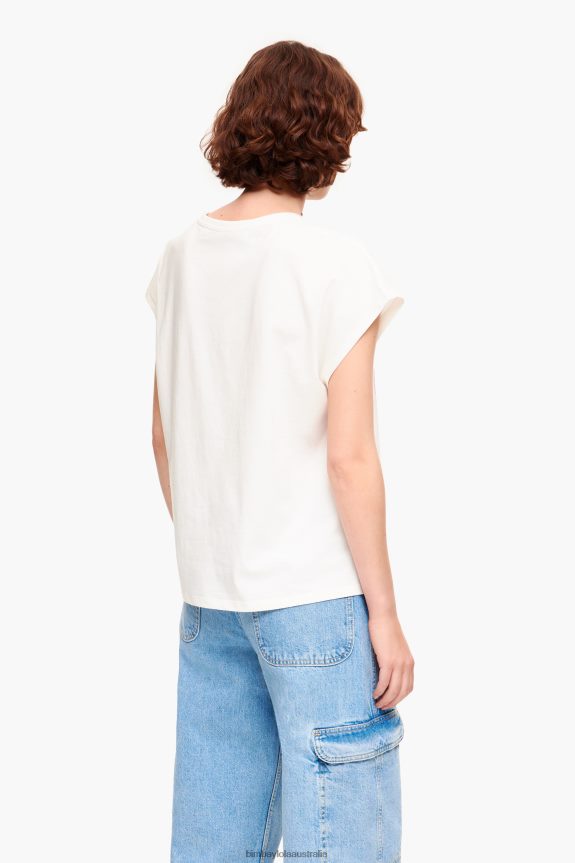 Clothing 4062VZ260 Ivory Bimba Y Lola Pencil Logo T-Shirt