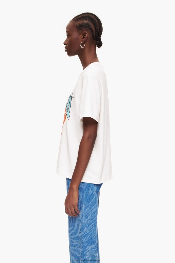 Clothing 4062VZ277 White Bimba Y Lola University Logo T-Shirt
