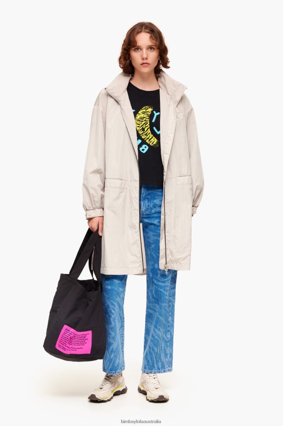 Clothing 4062VZ278 Black Bimba Y Lola Banana Print T-Shirt